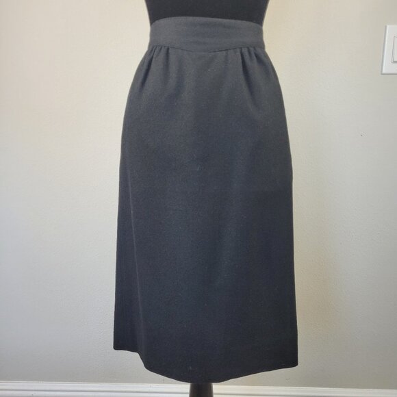 Vintage woman’s 100% wool black pencil skirt size 6 - Picture 9 of 14